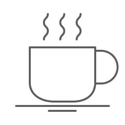 Coffee cup representing personal customer service